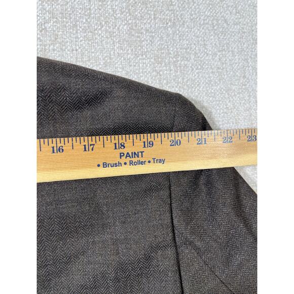Jos. A. Banks Men’s 46R Brown 100% Wool 2-Button Blazer Sport Coat Office Jacket - Picture 8 of 8